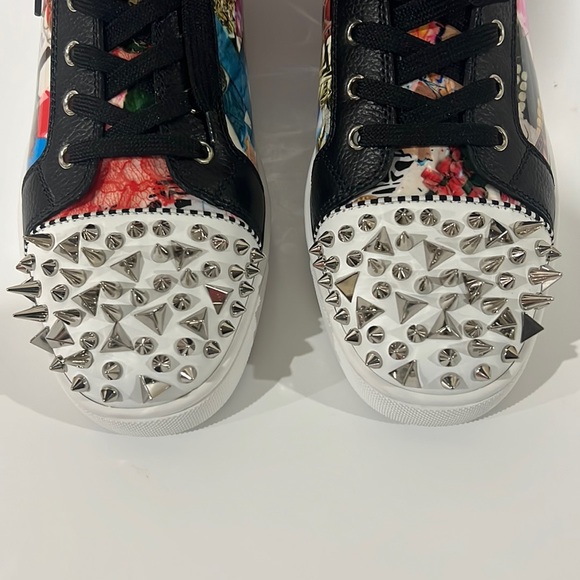 COPY - Christian LouBoutin FLAT VV/PATENT/PAVE STRASS - PURPLE POP 3160904 size… - Picture 9 of 9